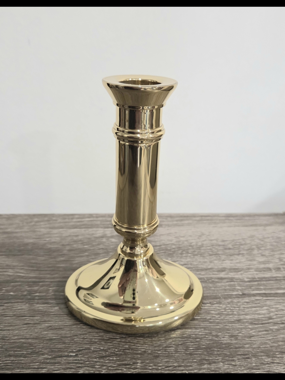 Vintage Baldwin Brass Candlestick Taper Shiny Candle Holder 6"